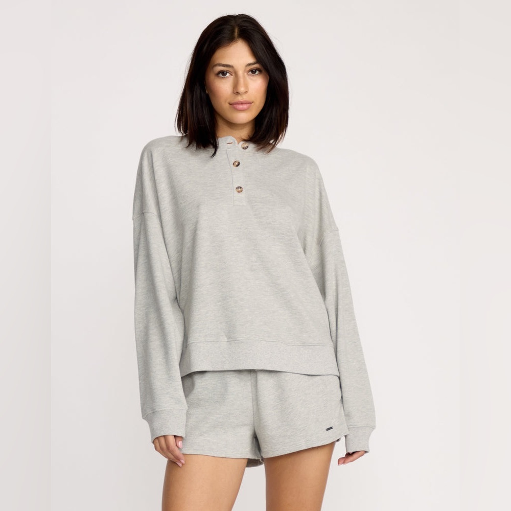 Volcom Relaxed Henley Pullover Top